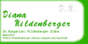 diana mildenberger business card
